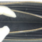 PRADA Long Wallet Purse leather Black Gold Metal Safiano logo