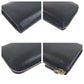 PRADA Long Wallet Purse leather Black Gold Metal Safiano logo