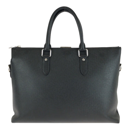 LOUIS VUITTON Business bag M33416 leather Black SilverMetal Taiga Anton