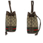 GUCCI Shoulder Bag 598127 GG Supreme Canvas Beige Brown Gold Metal Ofidia