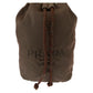 PRADA Pouch Nylon Brown Gold Metal Test logo