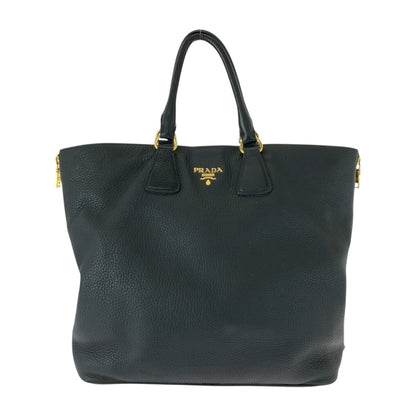 PRADA Tote Bag BN2419 leather Black GoldMetal Vitterodino
