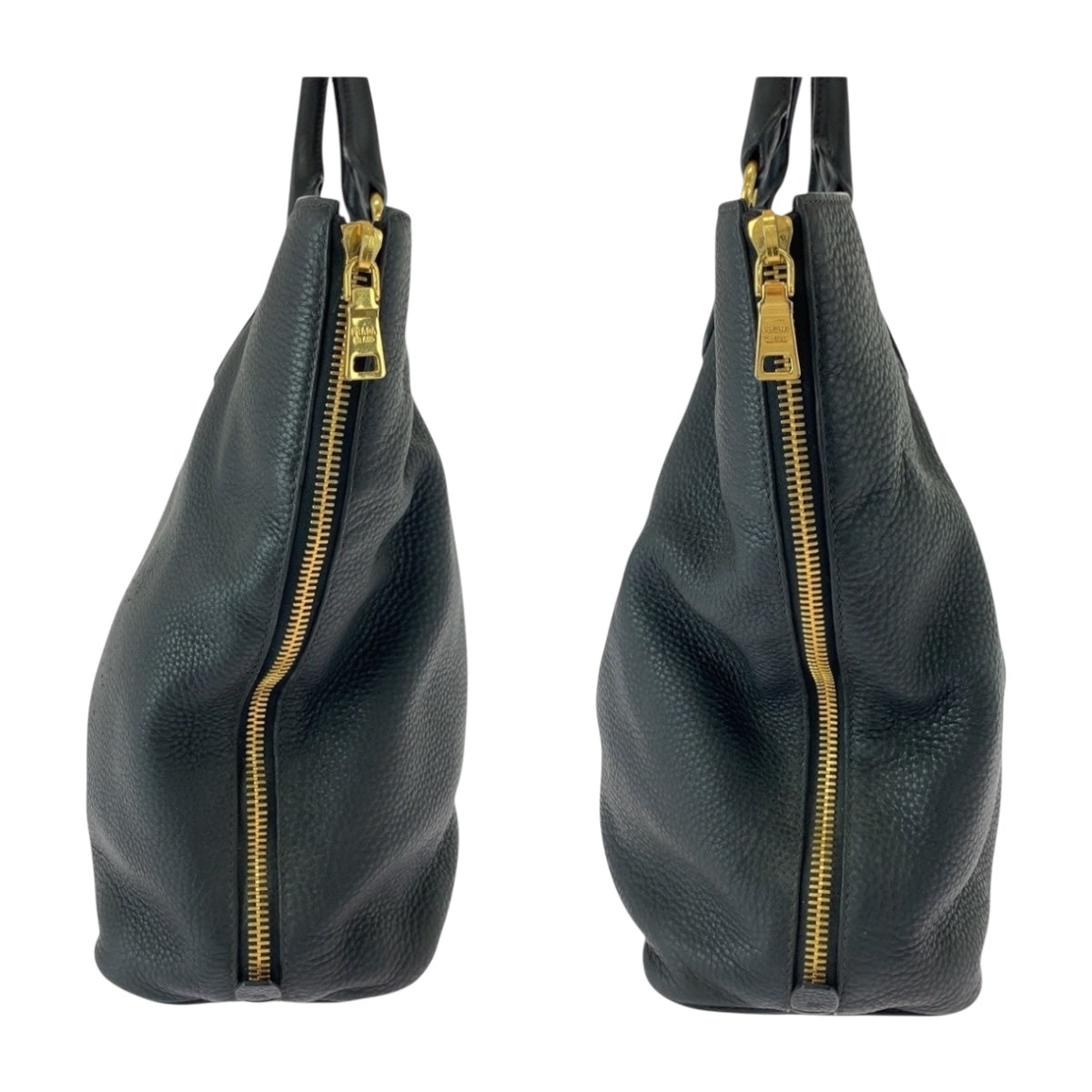 PRADA Tote Bag BN2419 leather Black GoldMetal Vitterodino