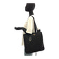 PRADA Tote Bag Nylon Black GoldMetal Test Triangle With logo