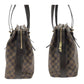 LOUIS VUITTON Tote Bag N51119 PVC Brown Gold Metal Damier Ebene Chelsea