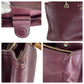 GUCCI Handbag 323660 leather Wine Red Bordeaux Gold Metal Bamboo