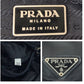 PRADA Backpack B1197F Nylon Black SilverMetal Test Triangle With logo