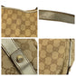 GUCCI Tote Bag 130736 GG canvas Beige Gold Metal