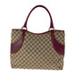 GUCCI Tote Bag 113061 GG canvas Beige Red SilverMetal