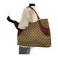GUCCI Tote Bag 113061 GG canvas Beige Red SilverMetal