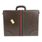 GUCCI Business bag leather Brown Gold Metal Sherry Line Old Gucci