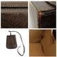 GUCCI Business bag leather Brown Gold Metal Sherry Line Old Gucci
