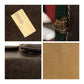 GUCCI Business bag leather Brown Gold Metal Sherry Line Old Gucci