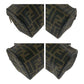 FENDI Shoulder Bag PVC Brown Gold Metal Zucca Pattern