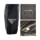 PRADA Shoulder Bag Nylon Black Silver Test Triangle With logo asymmetrical