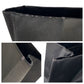 PRADA Tote Bag Satin Black SilverMetal Triangle With logo