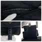 PRADA Shoulder Bag Nylon Black Silver Test Triangle With logo