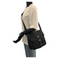 PRADA Shoulder Bag Nylon Black Silver Test Triangle With logo