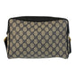 GUCCI Shoulder Bag 119 02 088 GG Supreme Canvas Gray Navy Gold Metal Sherry Line Old Gucci