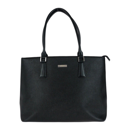 BURBERRY Tote Bag Black SilverMetal Nova Check