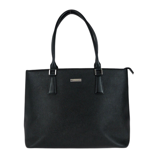 BURBERRY Tote Bag Black SilverMetal Nova Check