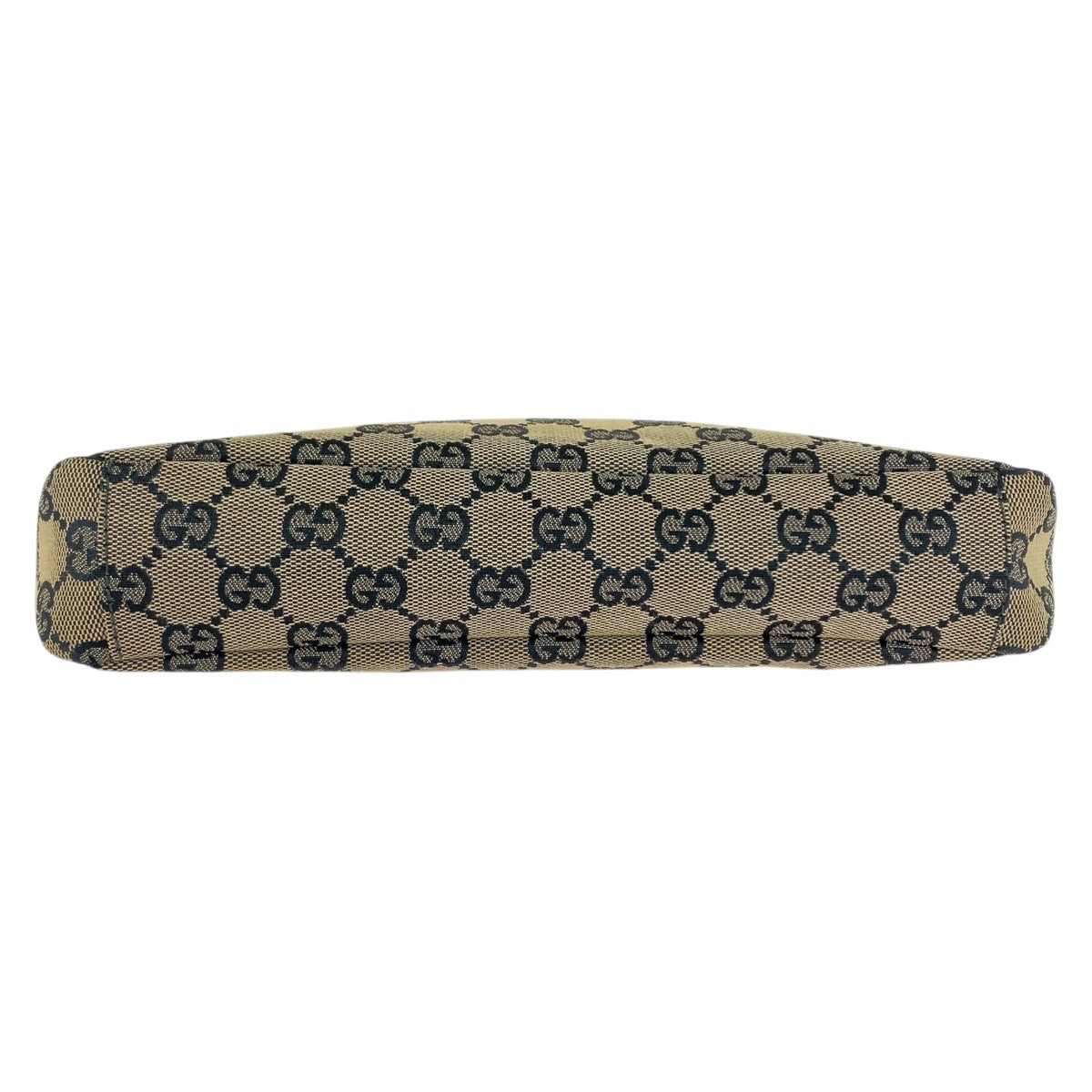 GUCCI Shoulder Bag 019 0433 GG canvas Beige Black Gold Metal