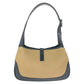 GUCCI Shoulder Bag 001 3735 canvas Beige black Jackie line