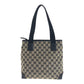 GUCCI Tote Bag 019 0402 GG canvas Beige black brown GG canvas