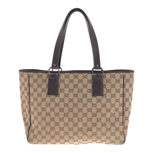 GUCCI Tote Bag 113017 GG canvas Beige brown GG canvas