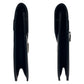 SAINT LAURENT Clutch bag leather Black GoldMetal YSL