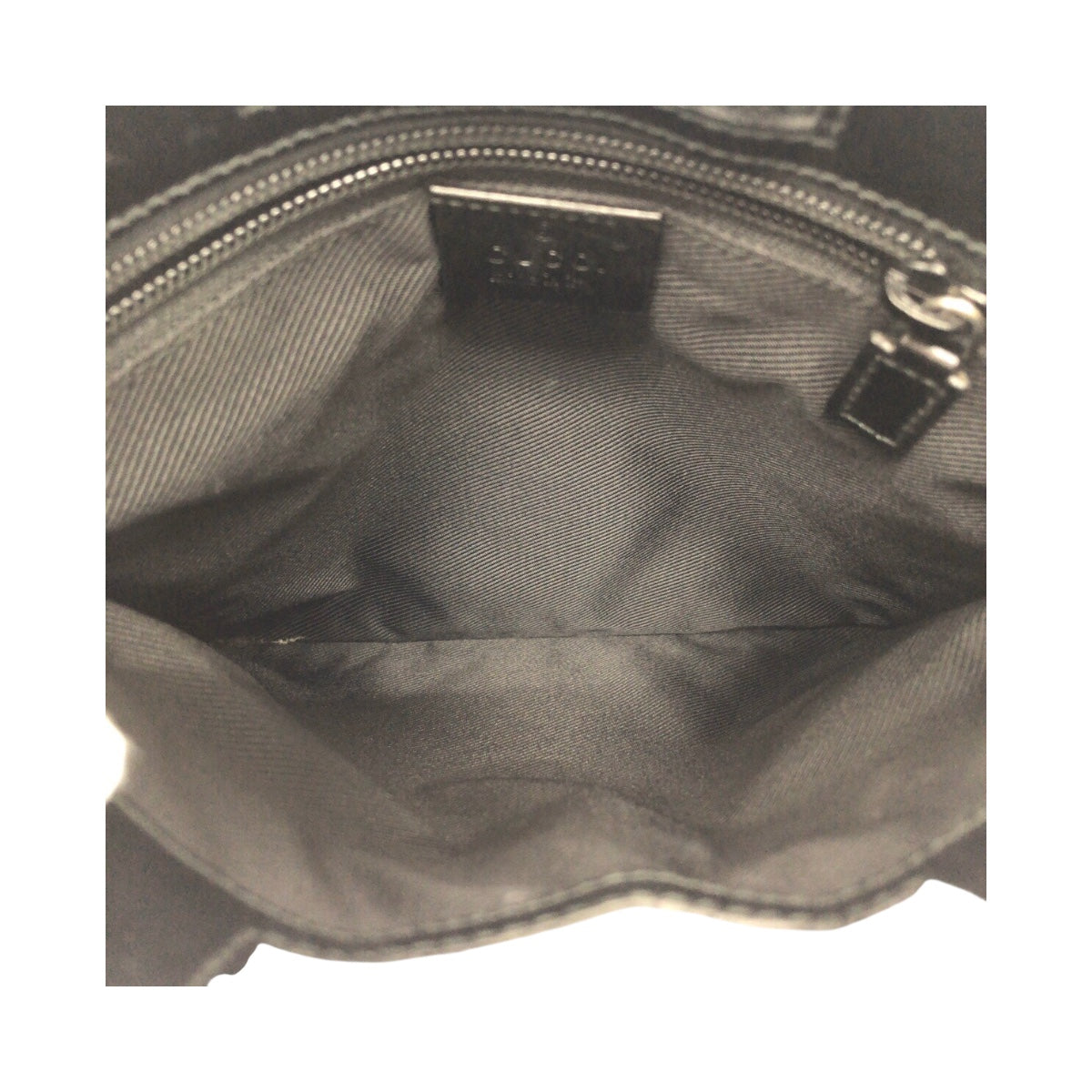 GUCCI Shoulder Bag 019 0348 GG canvas Beige Gray Silver Metal