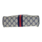 GUCCI Shoulder Bag 68 001 3654 PVC Navy Gold Metal Sherry line Old Gucci