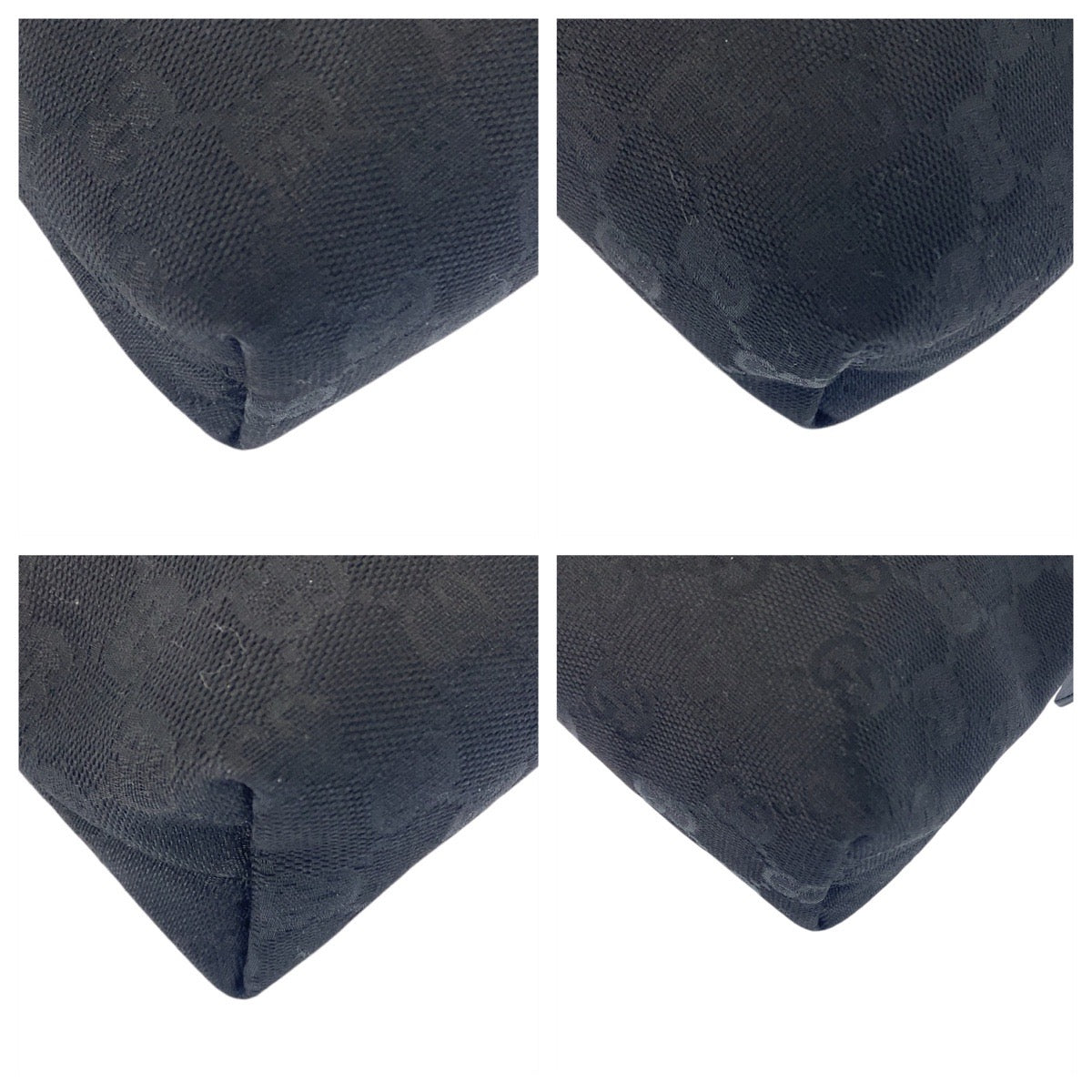 GUCCI Handbag 101634 GG canvas Black black