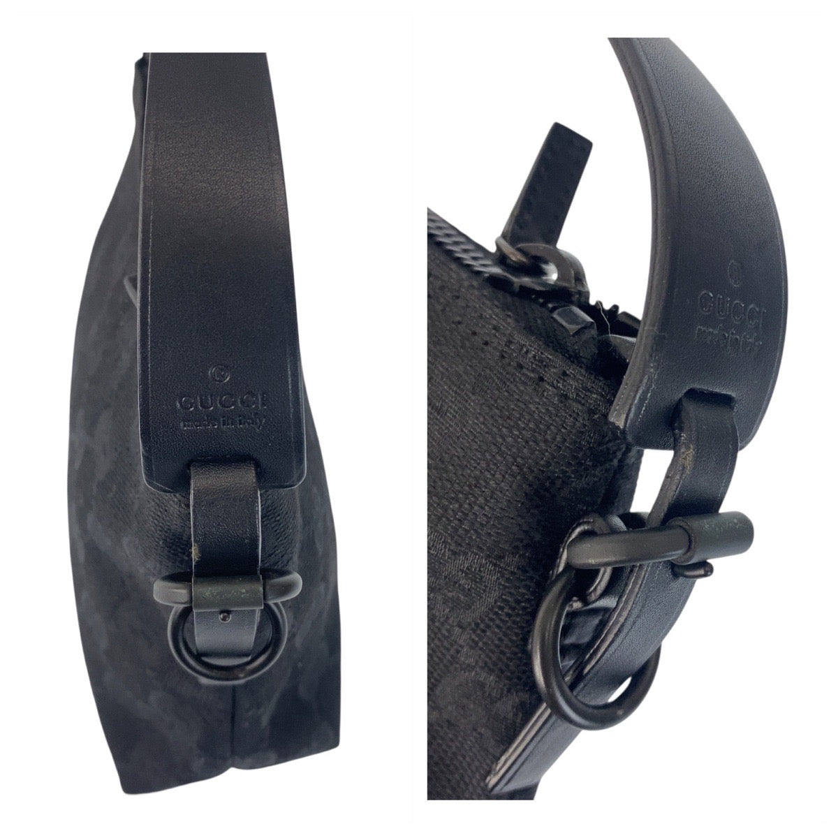 GUCCI Handbag 101634 GG canvas Black black