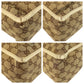 GUCCI Tote Bag 146247 GG canvas Beige Ivory Gold Metal Abbey