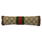 GUCCI Clutch bag 38 GG Supreme Canvas Beige Brown Gold Metal Sherry line