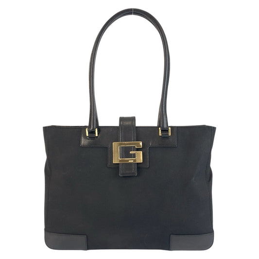 GUCCI Tote Bag 002 1109 canvas Black GoldMetal G logo