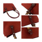 GUCCI Tote Bag 112526 canvas Red Brown SilverMetal Bamboo