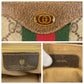 GUCCI Handbag 010 378 GG Supreme Canvas Beige Brown Gold Metal Sherry line