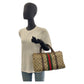 GUCCI Handbag 010 378 GG Supreme Canvas Beige Brown Gold Metal Sherry line