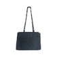 PRADA Tote Bag Nylon Black SilverMetal Test Triangle With logo