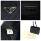 PRADA Tote Bag Nylon Black SilverMetal Test Triangle With logo