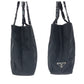 PRADA Tote Bag Nylon Black SilverMetal Test Triangle With logo