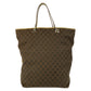 GUCCI Tote Bag 31242 GG canvas Brown yellow Sherry line