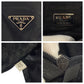 PRADA Shoulder Bag Nylon Black SilverMetal Test Triangle With logo