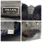 PRADA Tote Bag Nylon Black SilverMetal Test logo