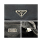 PRADA Shoulder Bag Nylon Black Silver Test Triangle With logo
