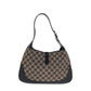 GUCCI Shoulder Bag 001 3306 GG canvas black Jackie