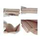 CHANEL Tri-fold wallet leather Pink SilverMetal Matrasse COCO Mark