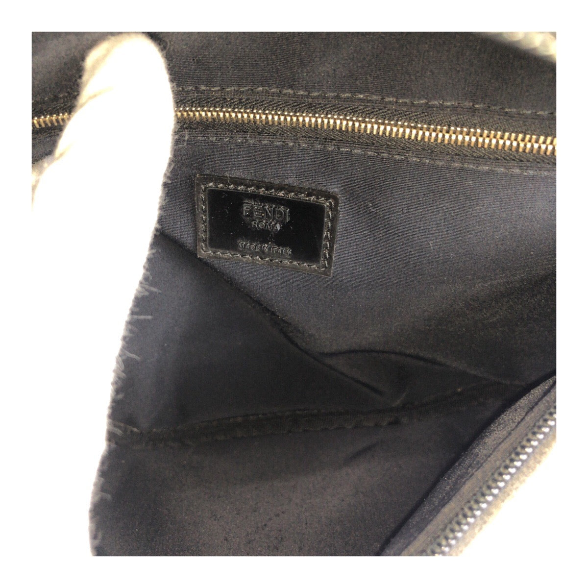 FENDI Sling bag 7VA434 A4BI 189 8465 canvas Brown Gold Metal Zucca Pattern